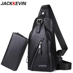 Men's Genuine Leather Crossbody Bag