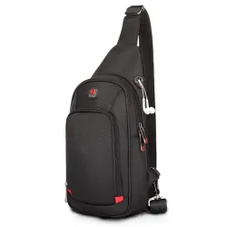 Waterproof nylon crossbody shoulder bag
