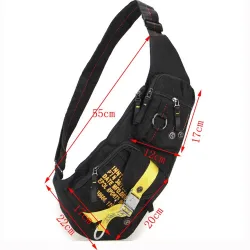 Waterproof nylon crossbody shoulder bag - backpackBags
