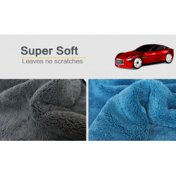 Thick plush microfiber car cleaning cloth