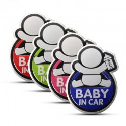 BABY IN CAR reflective 3D car sticker waterproof
