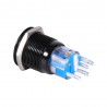 19mm 12V LED car waterproof self-locking latch push button switch