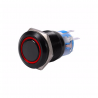19mm 12V LED car waterproof self-locking latch push button switch