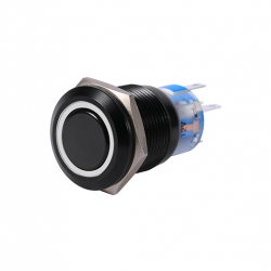 19mm 12V LED car waterproof self-locking latch push button switchSwitches