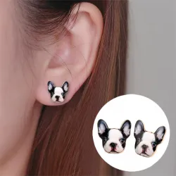 French Bulldog - stud earrings