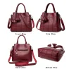 Genuine leather shoulder crossbody bag