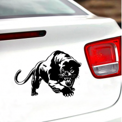 3D wild panther vinyl car sticker decal 19.5 * 13.6 cmStickers