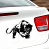 3D wild panther vinyl car sticker decal 19.5 * 13.6 cmStickers