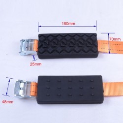 Emergency car tire anti-skid rubber chain 2 piecesWheel parts