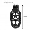Universal motorcycle metal footrests with spring 8mm 2 pcs