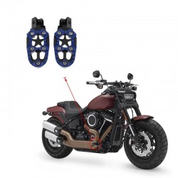 Universal motorcycle metal footrests with spring 8mm 2 pcs