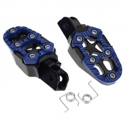 Universal motorcycle metal footrests with spring 8mm 2 pcs