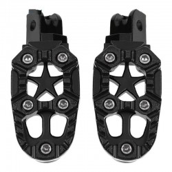 Universal motorcycle metal footrests with spring 8mm 2 pcs