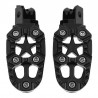 Universal motorcycle metal footrests with spring 8mm 2 pcs