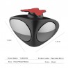 2 in 1 left & right 360 rotation adjustable car rear view mirrorStyling parts
