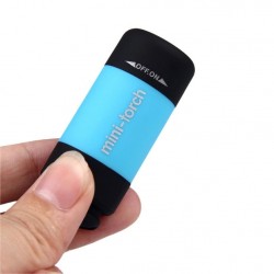 Mini 0.3W USB LED light torch with keychain