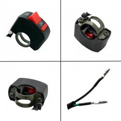 U7 Angel Eye motorcycle LED headlight with switch - fog lamp - CREE chip 3000LM - 2 pieces