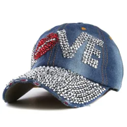 Crystal Love & lips - baseball cap - unisexHats & Caps