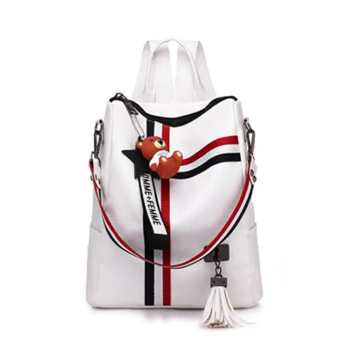 Fashion retro backpack & handbag with tassels