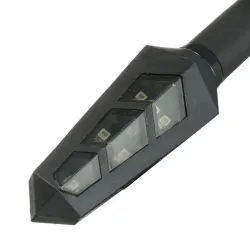 12V LED turn signal amber lights - motorcycle indicators 4pcs set