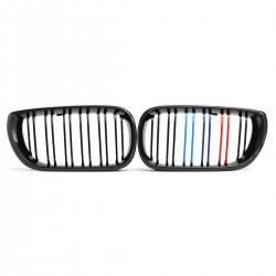 Front bumper grill - 2 line slat M color 3 colors for BMW 3 Series E46 4-door 2 pcs