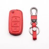 Car key leather cover for Volkswagen Polo B5, B6, Golf 4, 5, 6, Jetta, MK6, TiguanKeys