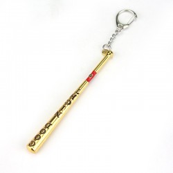 Baseball bat keychain keyring
