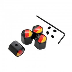 Air valve caps with Germany flag - 4 pcs set