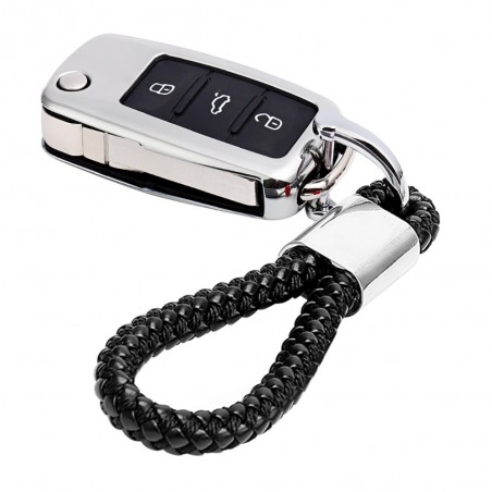 Car key case with keychain for Passat Golf Jetta Bora Polo Sagitar TiguanKeys