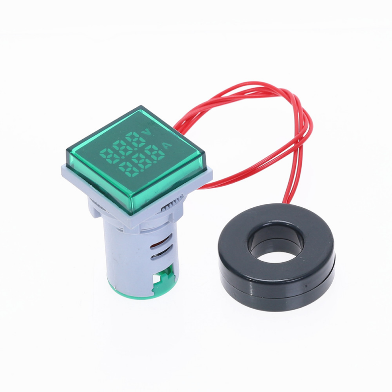 AC 60-500V 0-100A - LED voltmeter square digital dual display - voltage gauge - measurement meterDiagnosis