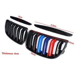 Gloss & matt M color 2 line front kidney grille for BMWGrilles