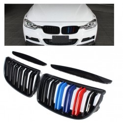 Gloss & matt M color 2 line front kidney grille for BMWGrilles