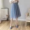 Fashion midi pleated skirt
