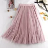 Fashion midi pleated skirt