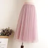 Fashion midi pleated skirt