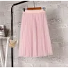 Fashion midi pleated skirt