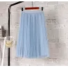 Fashion midi pleated skirt