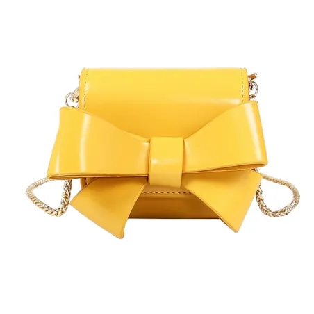Small elegant bag with bow & chain