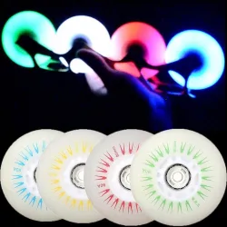 Flashing rubber wheels for roller skates - LED