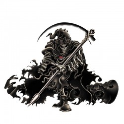 Skeleton of death - vinyl car sticker 13 * 10.1cm