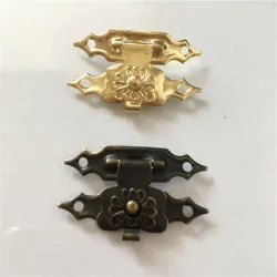 Antique iron - furniture padlock hasp - lock 30 * 18mm 10 pieces