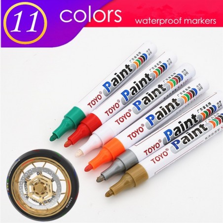 Permanent marker for car tire - waterproof
