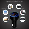 5V 3.1A Universal smartphone car charger with dual USB and LED