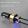 5V 3.1A Universal smartphone car charger with dual USB and LED