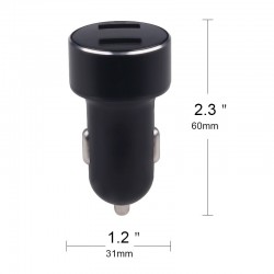 Universal 3.6A dual USB car charger with LED displayInterior accessories