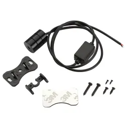 Motorcycle rear warning light - laser fog lamp with pattern
