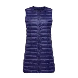 Fall - winter ultralight long down vest