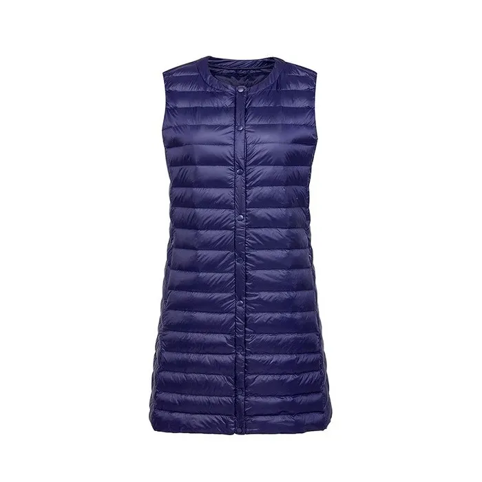 Fall - winter ultralight long down vest