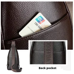 Fashionable crossbody leather bag with leaves patternBags