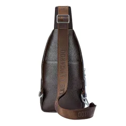 Fashionable crossbody leather bag with leaves patternBags